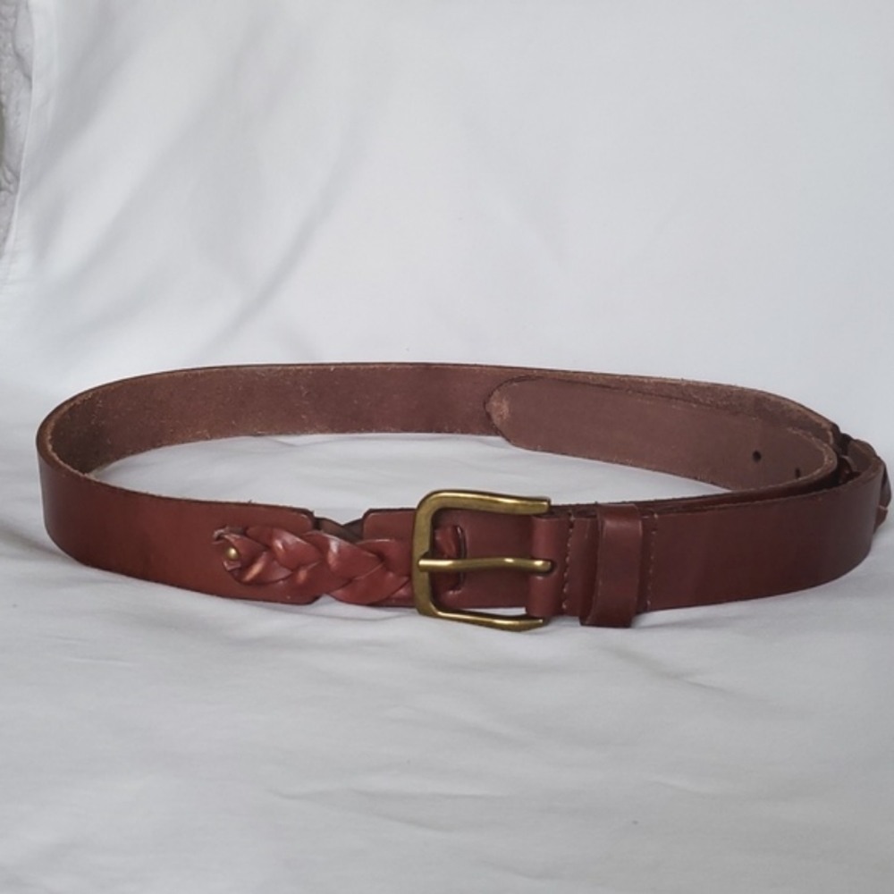 Brown full leather Lucky Brand Belt- sz M